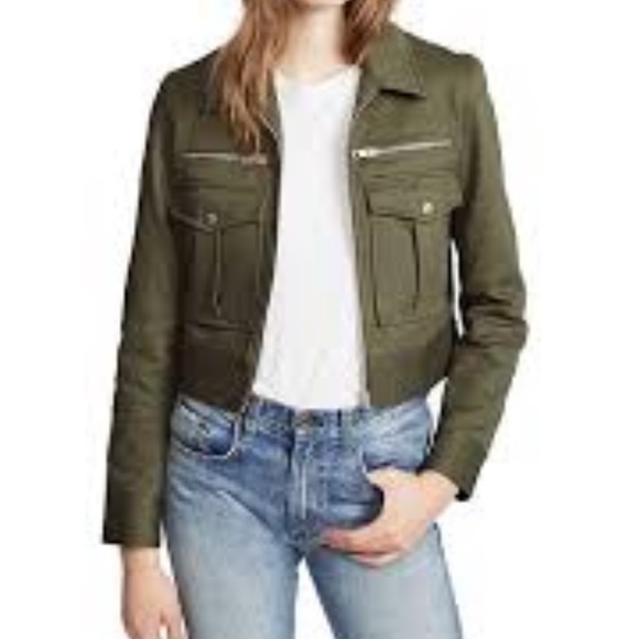 19. Rag & Bone Pike Crop Jacket Sz 2 Full Zipper - Picture 1 of 14